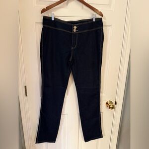 Dark Indigo Women's Straight Leg Stretchy Jeans